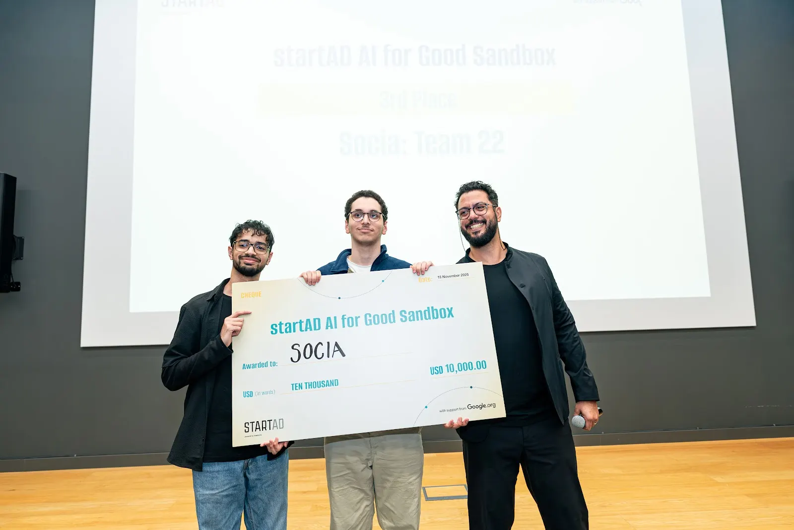 startAD AI for Good Grant Award USD10k - Socia